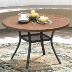 Nyoka+47.2L+x+47.2W+Outdoor+Dining+Table+for+6